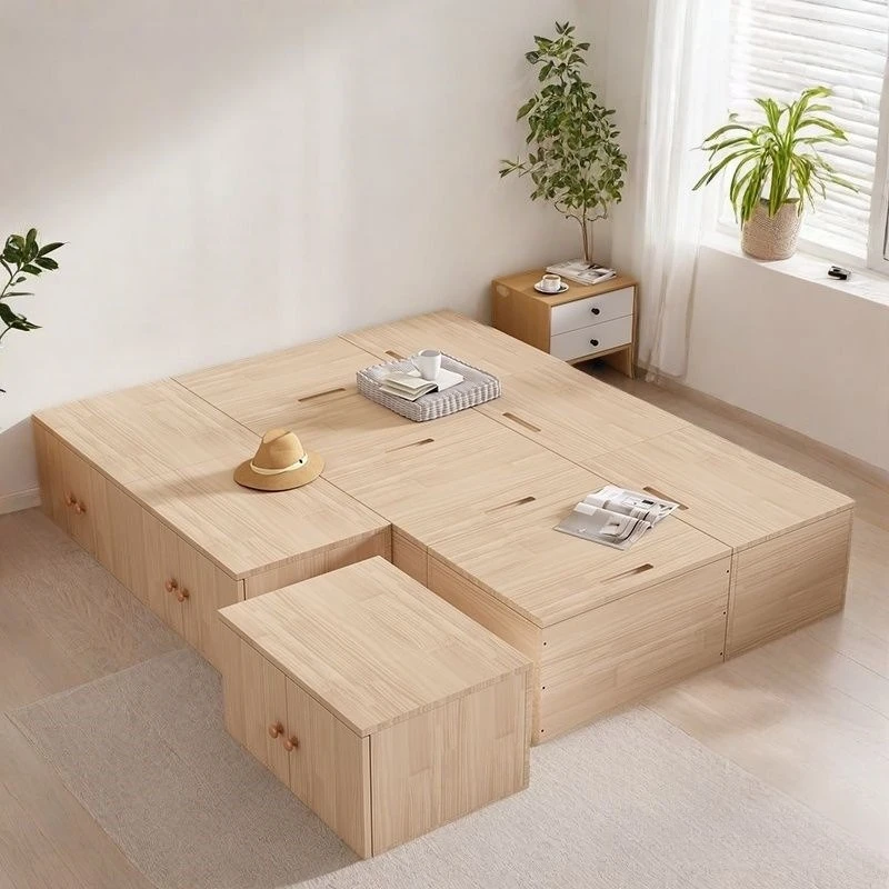 

Solid wood splicing bed box, storage box, bed splicing removable bed box