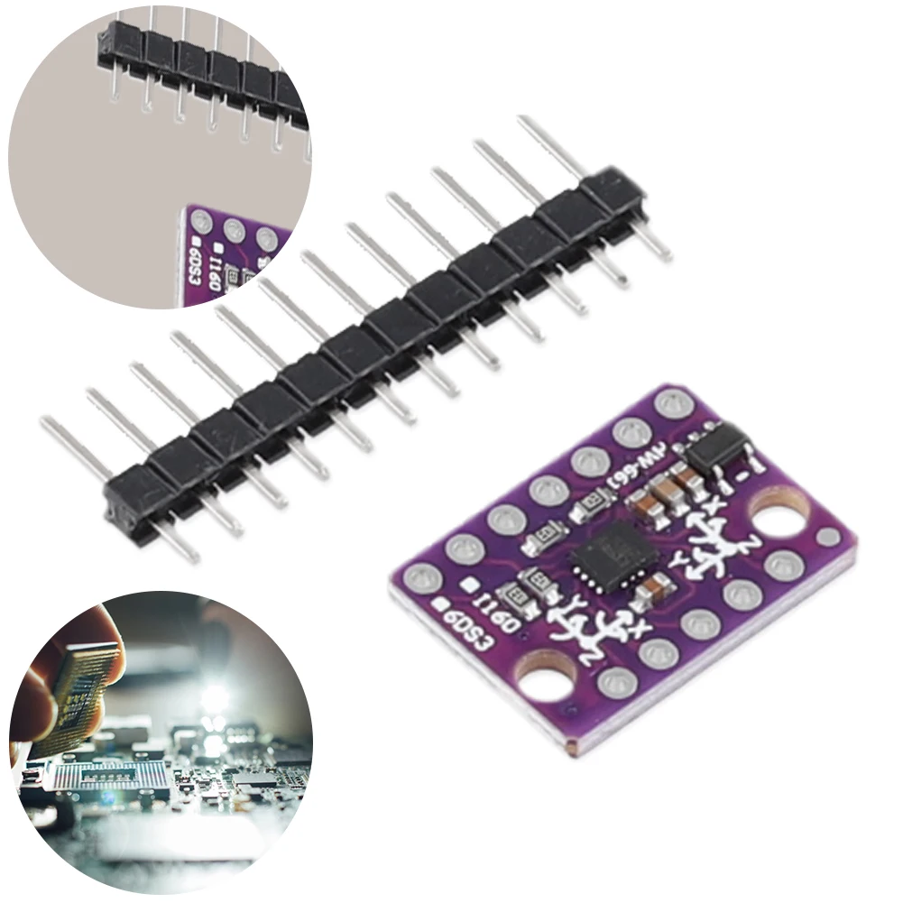 Acelerómetro LSM6DS3, placa de Sensor de temperatura Digital integrada, buffer FIFO de 8kb, módulo de ruptura de 5V, acelerómetro LSM6DS3