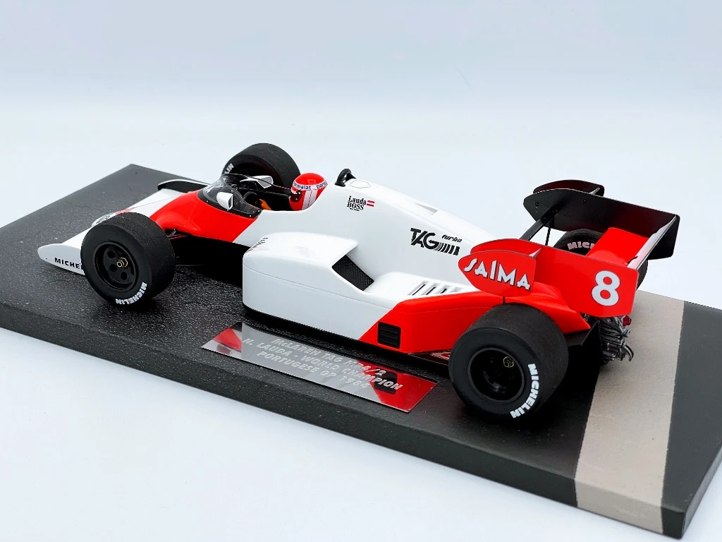 Minichamps 1:18 F1 MP4-2 1984 Niki Lauda Special Edition Simulation Limited Edition Resin Metal Static Car Model Toy Gift