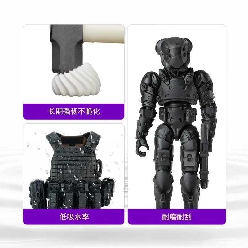 Nylon-like UV Photopolymer Resin, Impact & Wear Resistant Durable Light Curing Consumables for LCD DLP 3D Printing