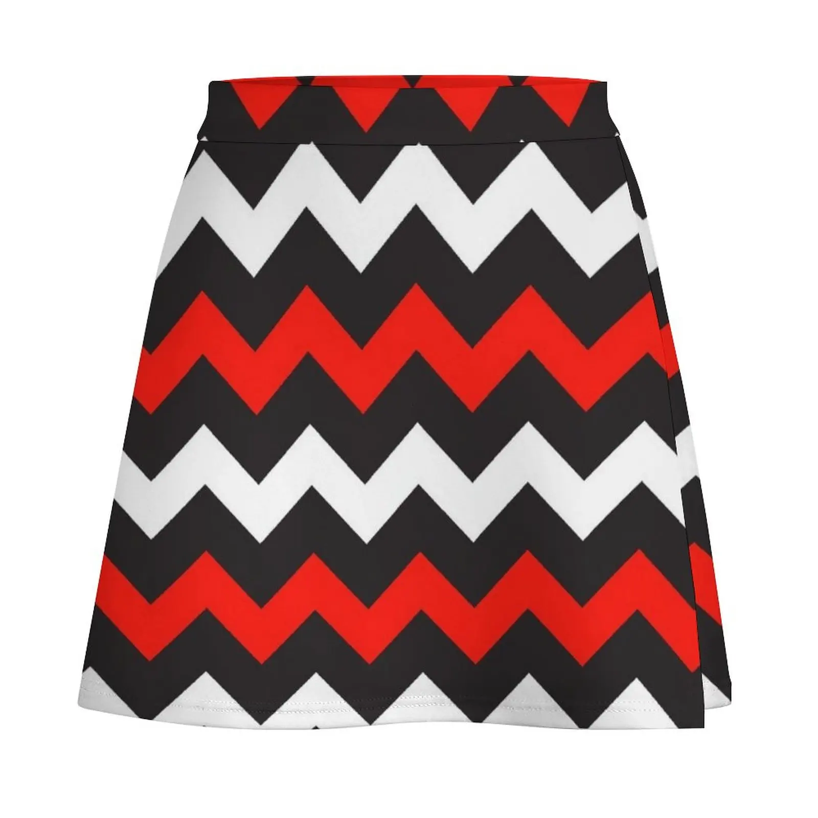 Red Chevron Mini Skirt sexy short mini skirts cosplay Short women′s skirts Mini Skirt