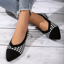 Nuove ballerine da donna scarpe Casual tacco basso a piedi nudi eleganti scarpe da ginnastica da donna comode mocassini a punta femminili