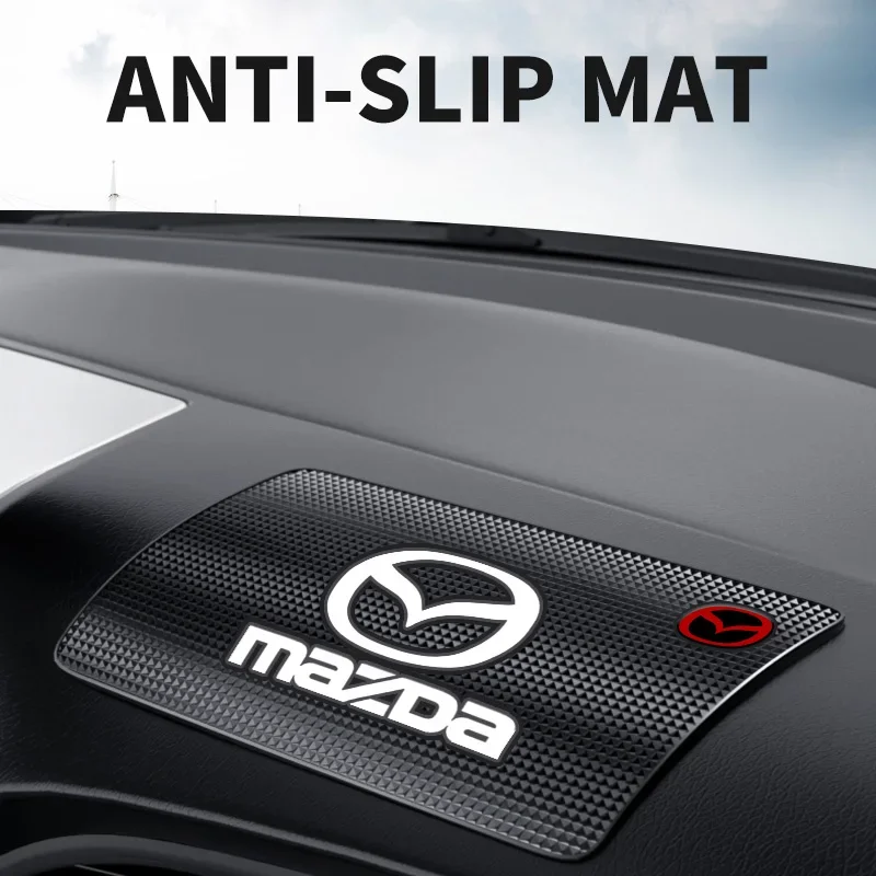 1PCS Car Anti-Slip Mat Pad Rubber Mobile Sticky Dashboard Phone Stand Non-Slip Mat For MAZDA 3 BK BL 5 CR CW 6 II GH CX-7 ER MX5