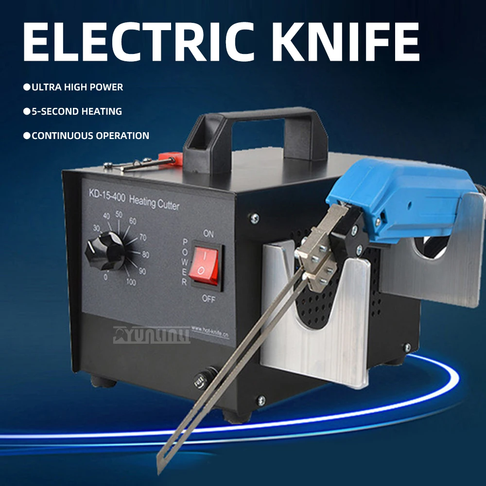 High-Power Electric Hot Knife – Heat Cutter for Foam / Rope / Webbing / EPE Foam / Sponge, Hot Melt Knife