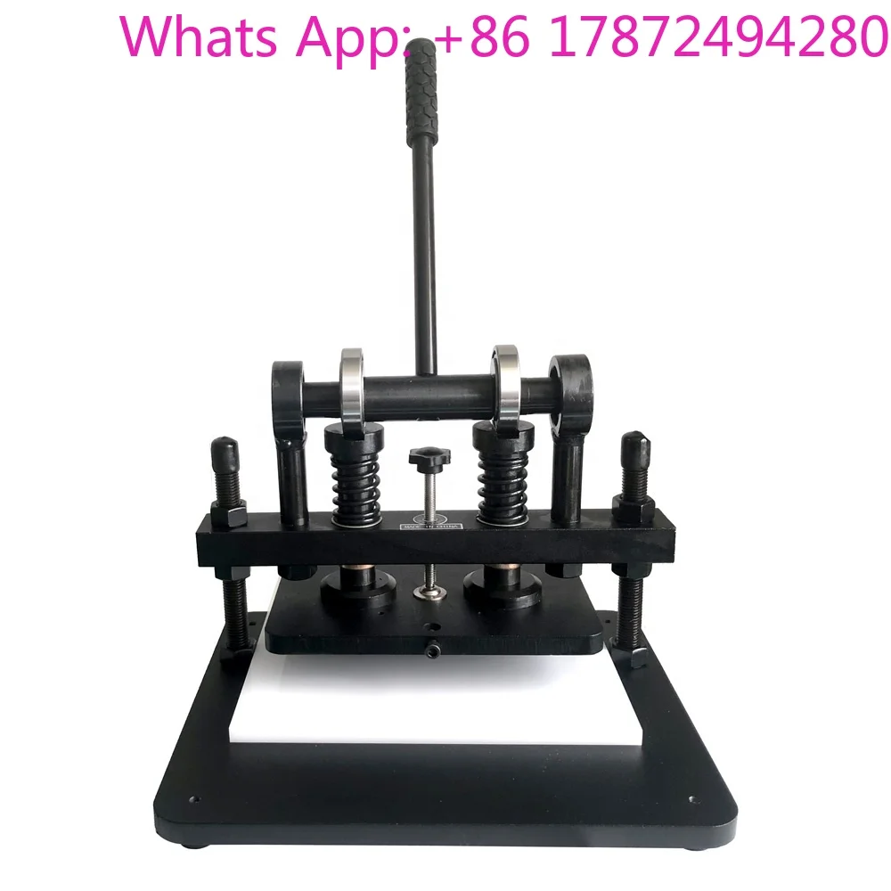 Hand Tool Manual PU Leather Strap Belt Guillotine Cutter Press Punch Machine for Wallet Keychain Flower