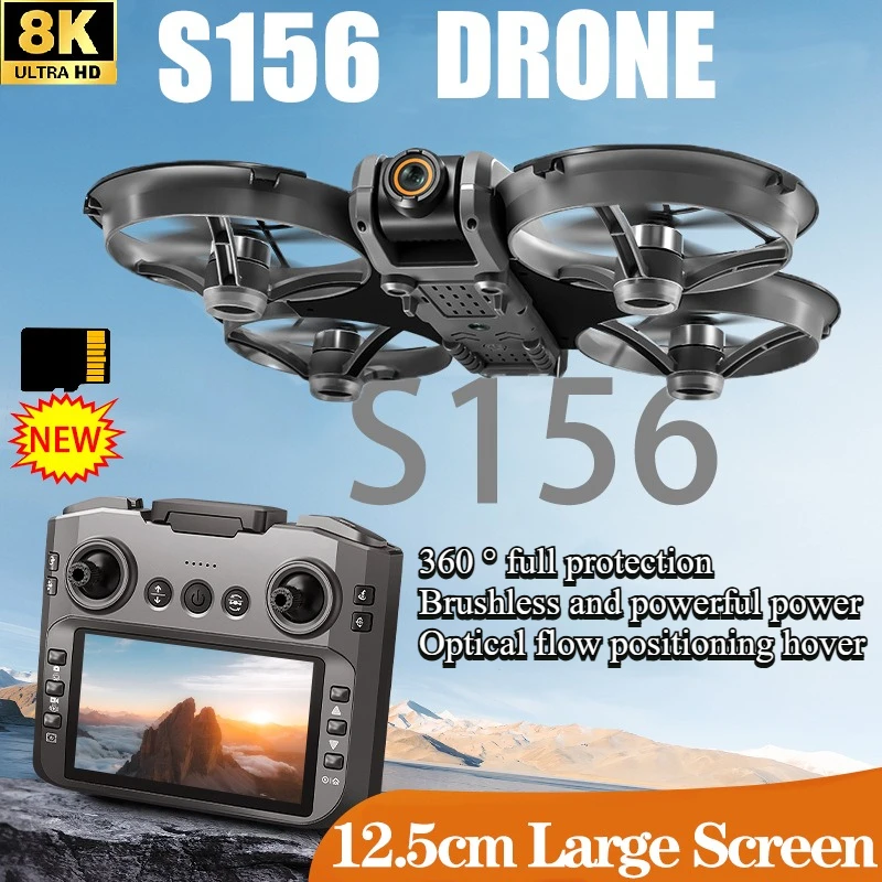 

2025 New S156 Drone GPS 8K Professional HD 360° Dual Cameras 5G WIFI Brushless Motors Obstacle Avoidance Foldable Quadcopter Toy