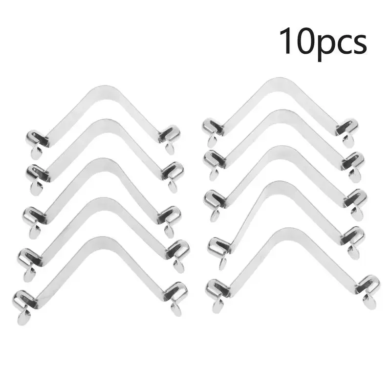 Kayak Paddle Spring Snap Clips Push Button Spring Clip V-Shaped Lift Telescopic Locking Tube Pole Clips For Awning Tent Pole