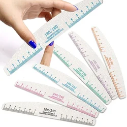 10pcs Professional Wood Nails File Moon Style Wooden Files Products Nail Supplies For Nature Nails Washable Nail Art Tool