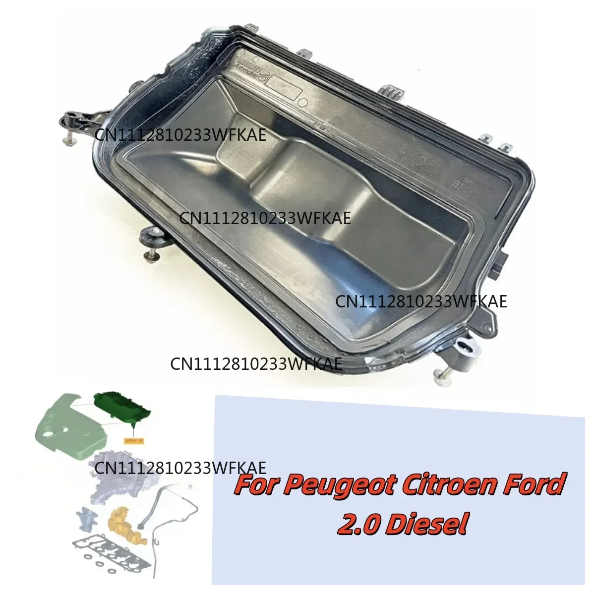 For Peugeot Citroen Ford 2.0 Diesel Injector Protective Cover Trim 1683664 1565