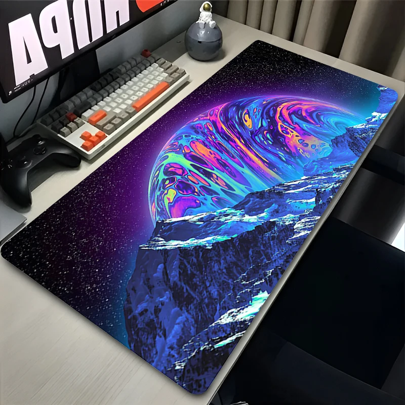 Mouse Pad Size Gamer Keyboard Pad Computer Space Galaxy Gaming Extended Mousepad Office PC Accessories HD Print Desk Mouse Mat