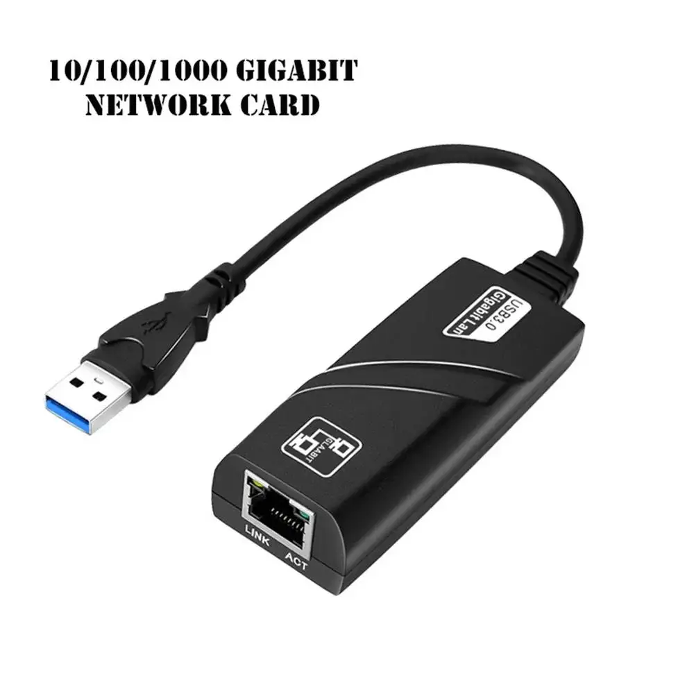 1000Mbps USB 3.0 To Rj45 Network Card Lan Ethernet Adapter 10/100/1000Mbps Type C to RJ 45 Network Card for PC Macbook Laptops