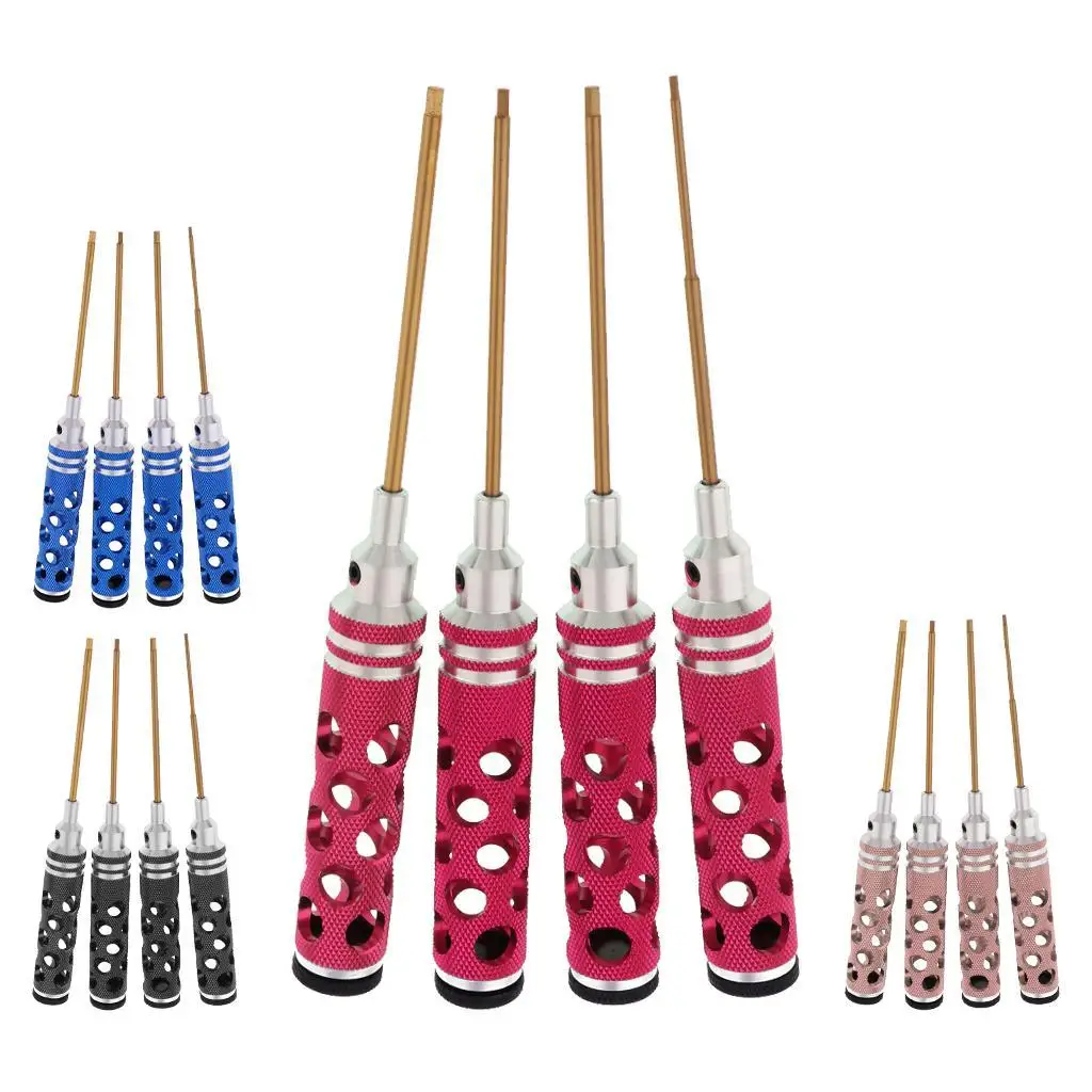 RC Helicopter Hex Screwdriver Multi Size Steel Bolt Driver for RC Car Accessories and RC Car Tools