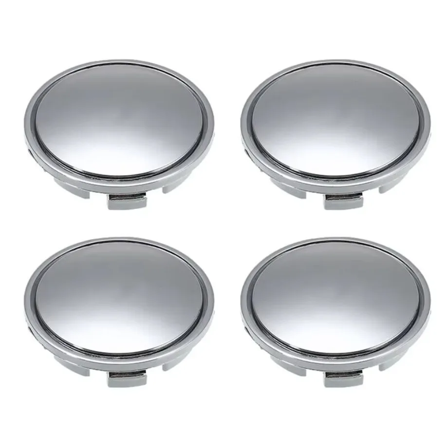 4Pcs Chrome Car Wheel Center Caps Tyre Rim Mirror Hub Cap Cover ABS Blank 65mm