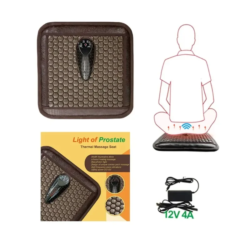 A-mazon hot selling Light of prostate vibra massager far infrared heating pad tourmaline mattress price seat heater Massage mat