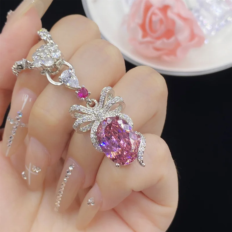 

Открытое кольцо «Звездное небо» из трех частей с бриллиантовым бантом, элегантный комплект серег-подвесок