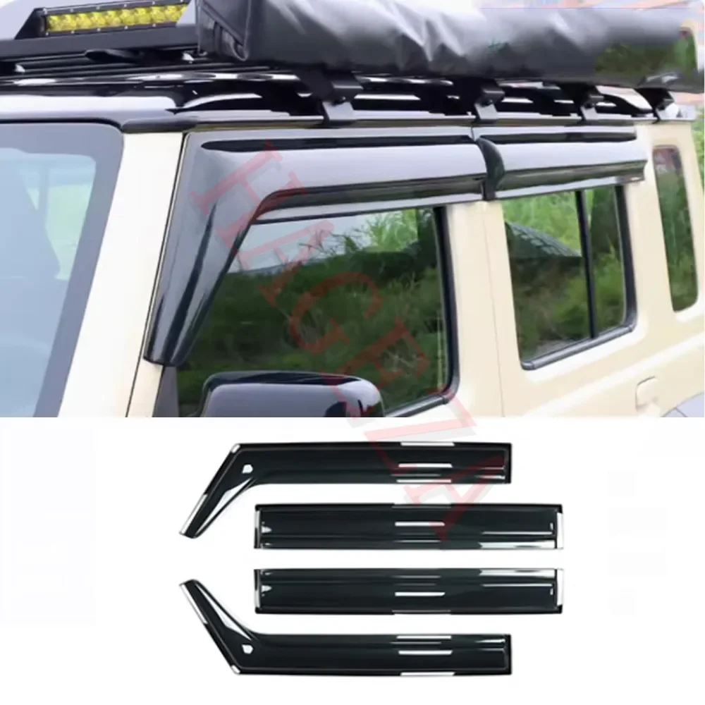 Acrylic Side Window Sun Shade Rain Deflectors Cover Fit for Suzuki Jimny 4Door 2023+