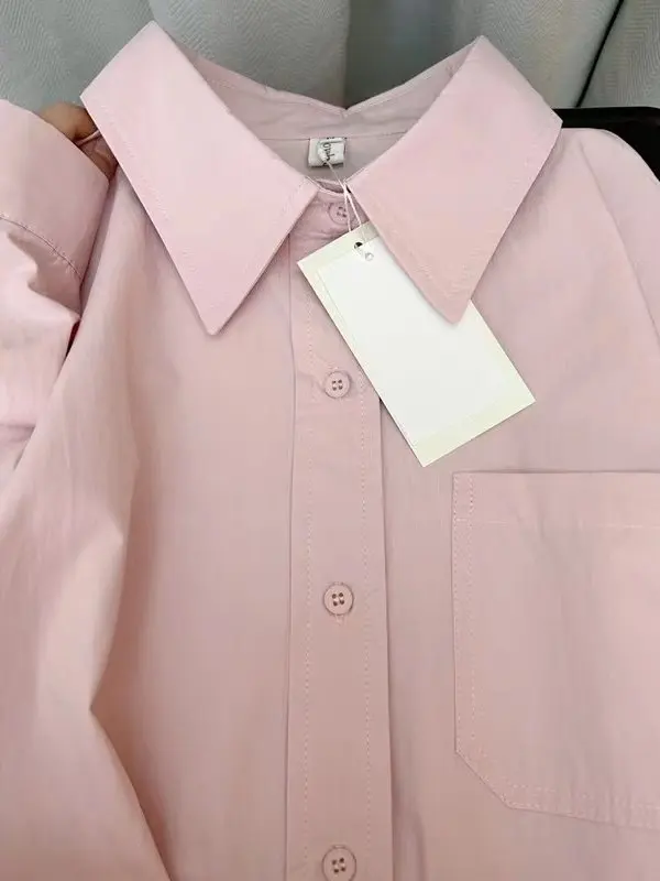 

Fashionable Korean Style Long Sleeve Loose Fit Collar Women's Shirt Beautiful Spring New Arrival Breathable Comfortable ...