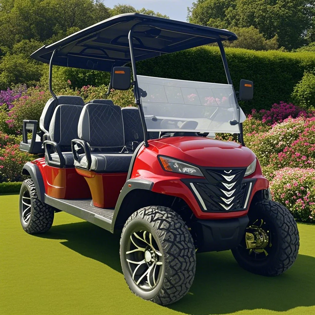 Street Legal Golf Cart Model E 4 6 Seater With Solar Panels Adult Golf Scooter Off Road Golf Hunting Carts Electric Car Vehicle