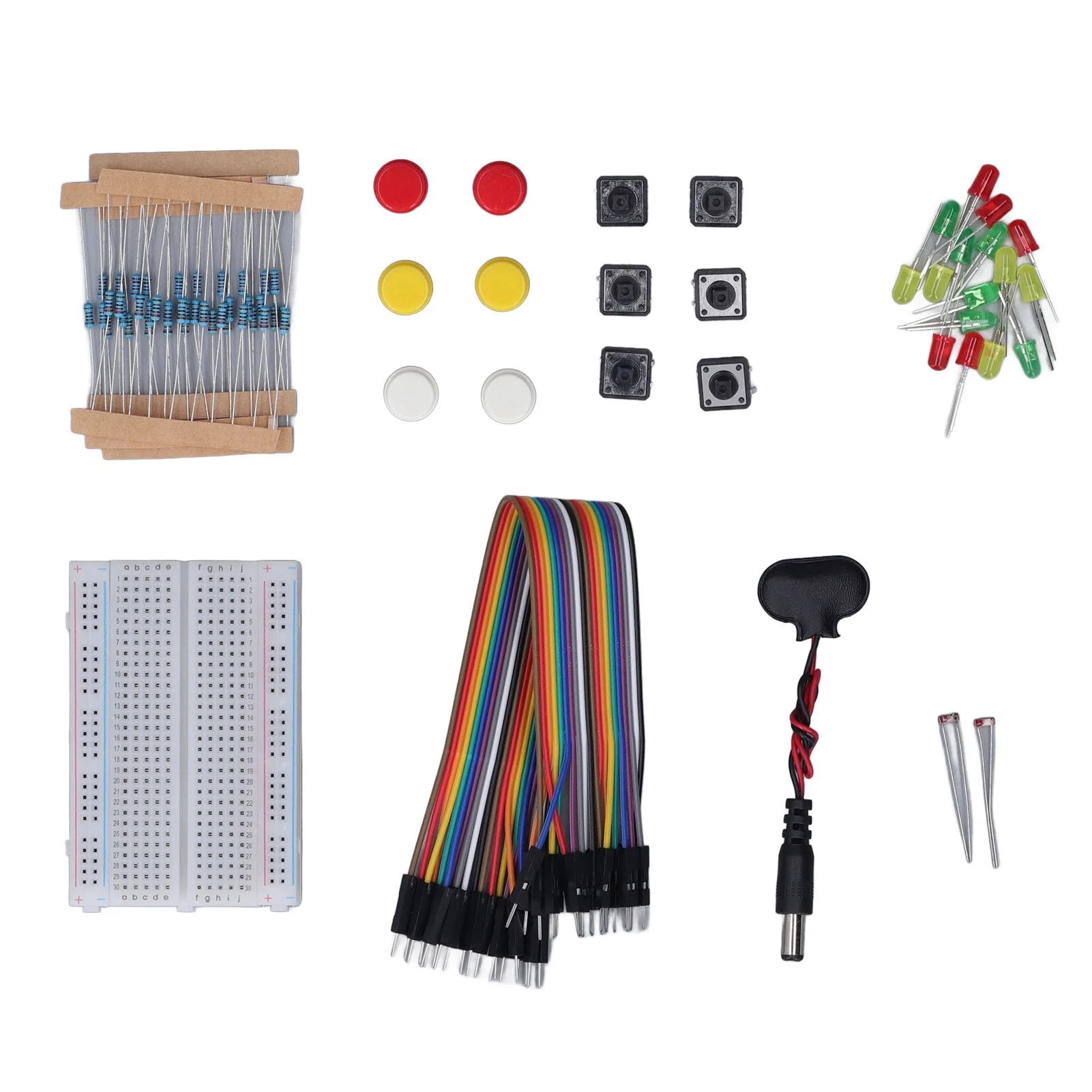Electronics Kit Starter Fun Assortment Development Component with 400 Hole Breadboard for R3