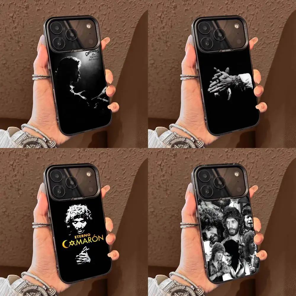 

C-Camaron De La Isla Phone Case For iPhone 17,16,15,14,13,12,11,Pro,Max,Plus,E,Air,Mini Black Gray IMD