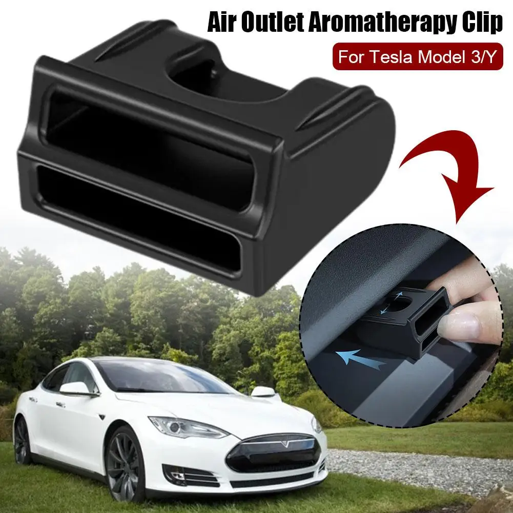 Clip de aromaterapia para salida de aire para Tesla Model Y 3, soporte de aromaterapia Interior para coche Tesla Model3/Y, Clip de salida de aire eléctrica