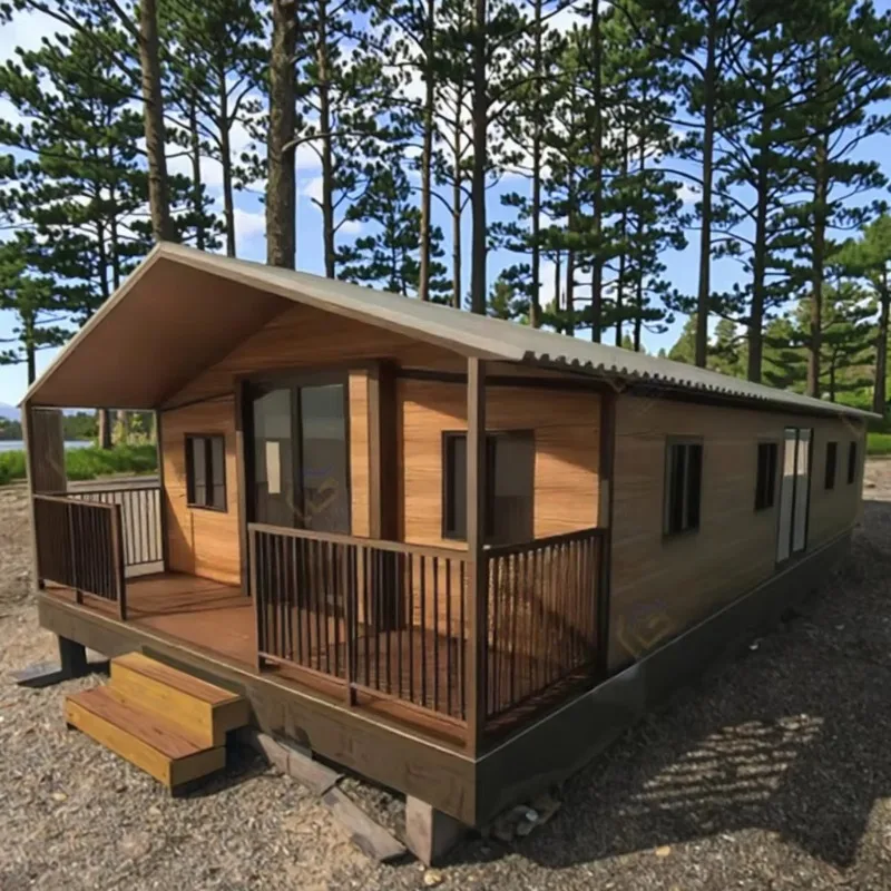 عبوة مسطحة من الحاويات الجاهزة للمنزل والعطلات لغرفة المعيشة وغرفة النوم ورشة عمل مول كابينة ساحلية منزل صغير متنقل