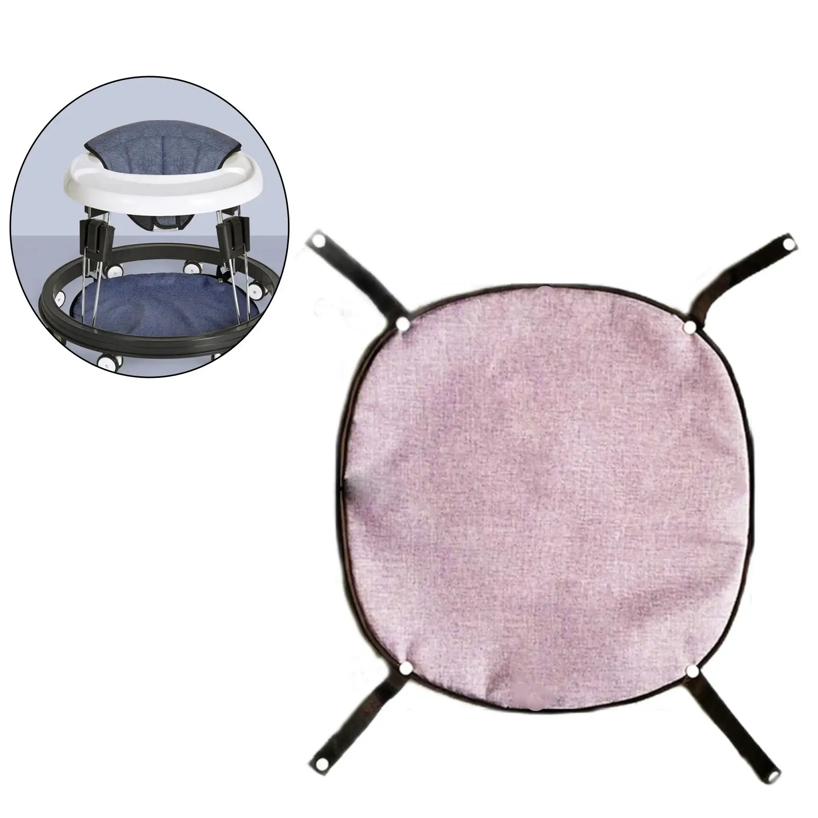 Washable Stroller Cushion Mat for Baby Stroller Walker Pull-along Toy and Early Education Play