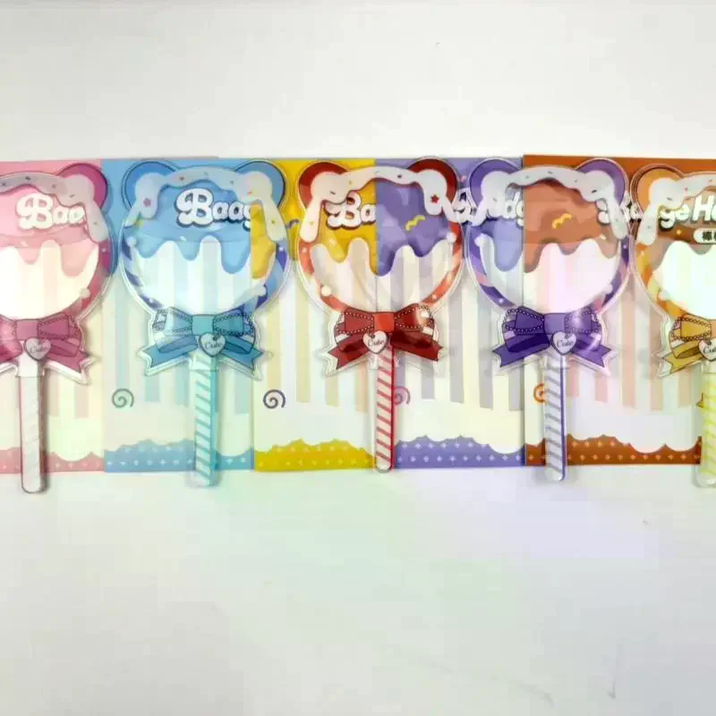 Cartoon Lollipop Shaped Badge Protective Cover Y2K 58mm Pins Beautify Handheld Decoration Display Accessories Cute