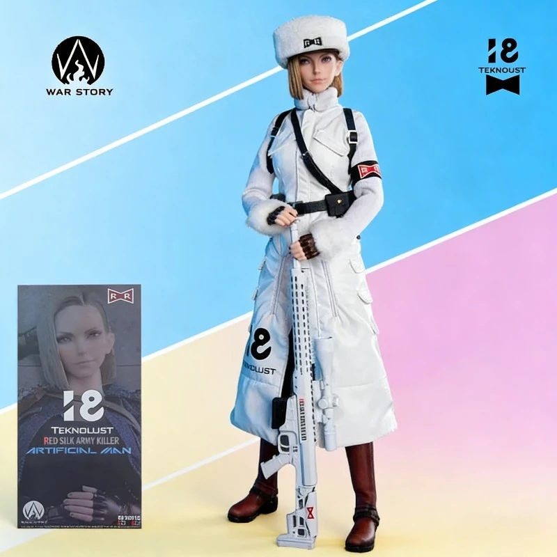 

WAR STORY TOYS Original 1/6 Scale Mobile Suit Girl Series WS016B Red Silk Army Killer Android 18 Action Figure Model Toys