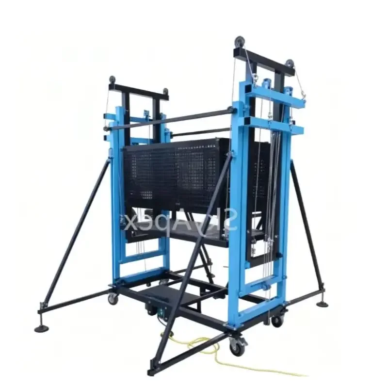 #New Electric Scaffolding Foldable Mobile Automatic Lifting Platform  Small  Elevator CE Certified Construction Warehouse 300kg