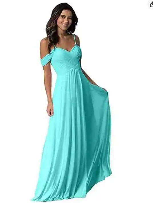 Vestidos de dama de honra de lavanda longo chiffon v pescoço alças de espaguete vestido de festa de casamento sexy sem costas robe ceremonie femm