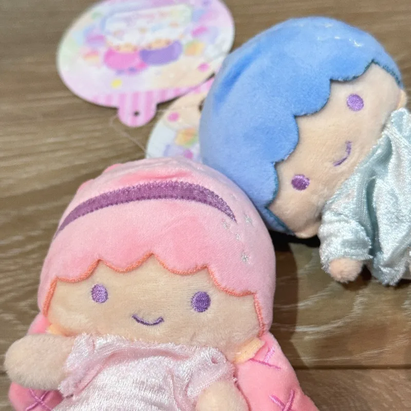 سانريو LittleTwinStars أفخم دمية المدرسية قلادة الكرتون LalaKiki الخيال فتاة هدية عيد ميلاد زوجين المفاتيح الديكور هدية