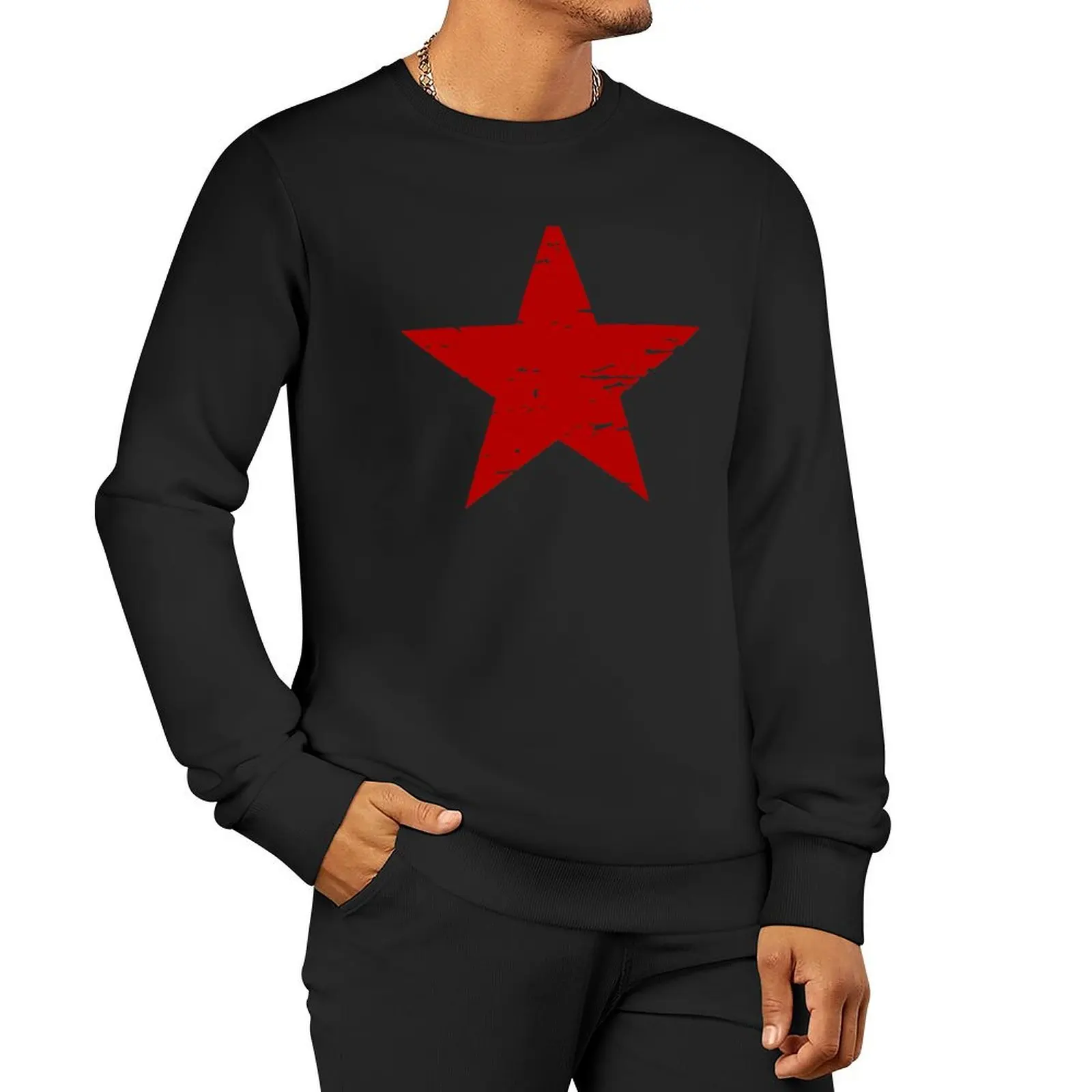 

THE RED STAR Sweatshirt hooded shirt aesthetic sweatshirts