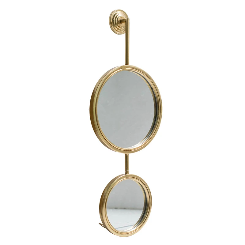 2 Circle Mirrors for Wall Decor, Unique Contemporary Wall Mirror for Living Room Bedroom Entryway,11