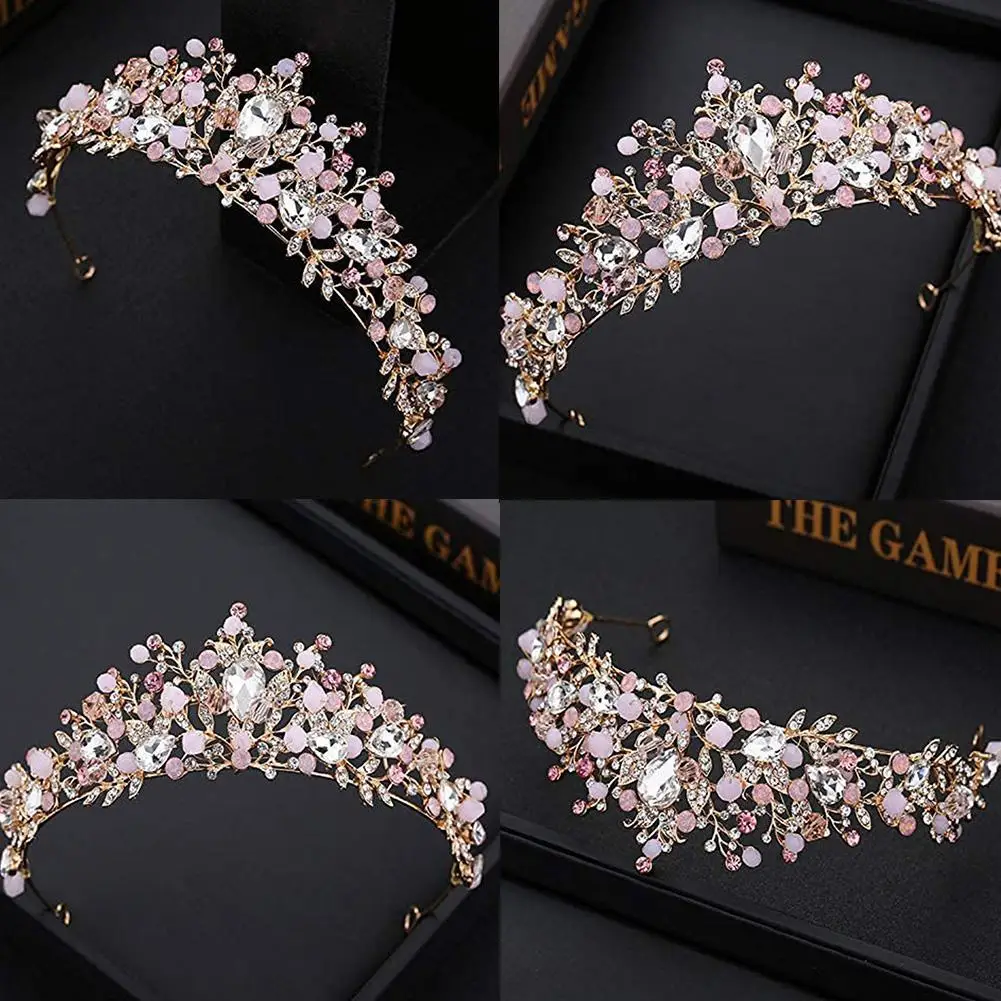 Children\'s Crown Hair Accessories Princess Costume Princess Crown Headband Birthday Wedding Hair Party Accessories Crystal