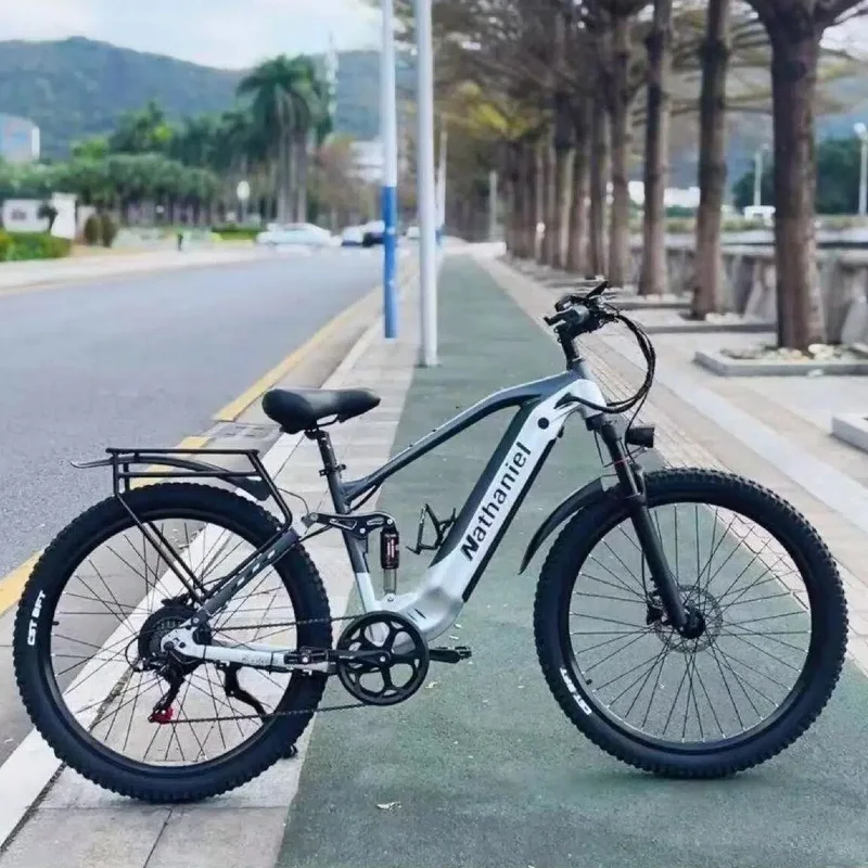 SYR03 Electric Bike 1000W Motor 48V45Ah Removable Lithium Battery E-Bike 42km/h Commuting Leisure Riding Adult Electric Bicycle image 12