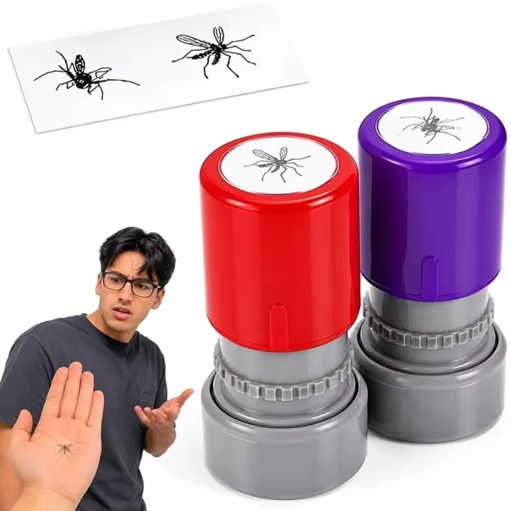 Assorted Stamps Mosquito Stamps Novelty Cartoon Bug Funny Prank Stamp DIY Handcraft Cool Seal Animal Insect Stamp Craft Decor