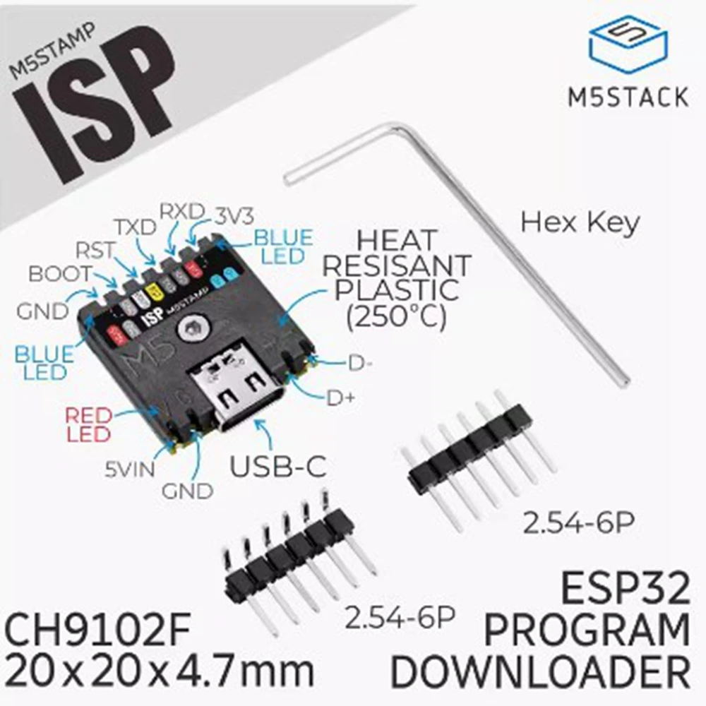 

M5Stack StampISP ESP32 инструмент для сжигания CH9102 USB загрузка цепи последовательного порта