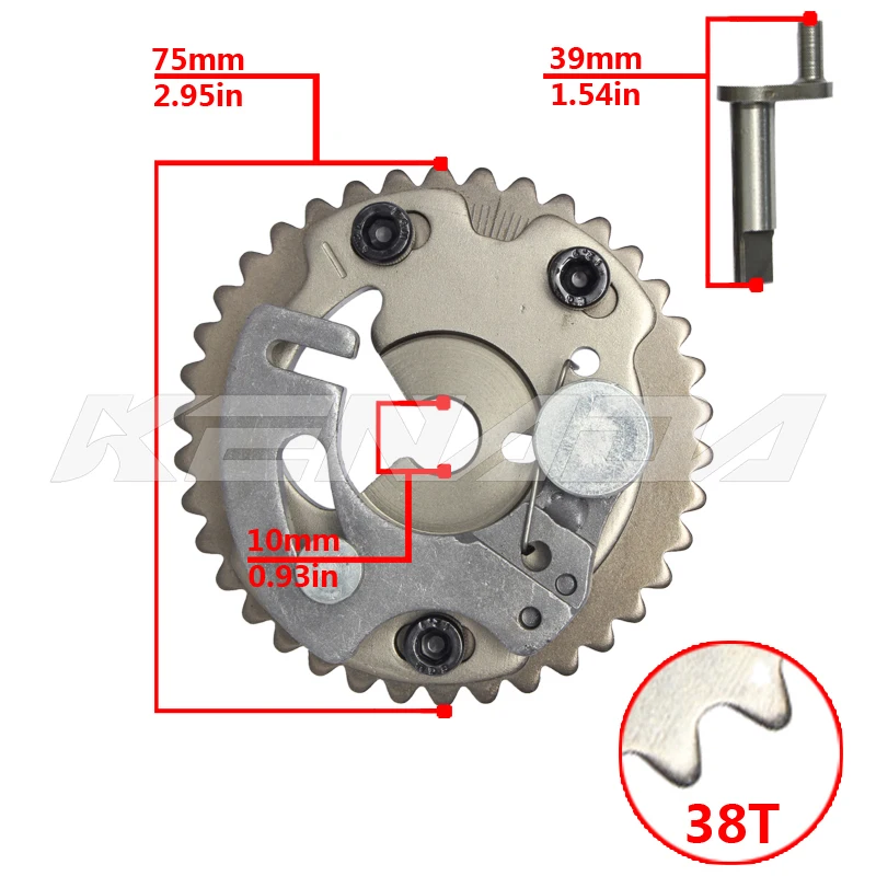 Motorcycle Timing Gear For Yamaha Y16/Y16zr/Y155/Mt15 V2/Sniper155/Exciter155/Wr155/Mt15 38T