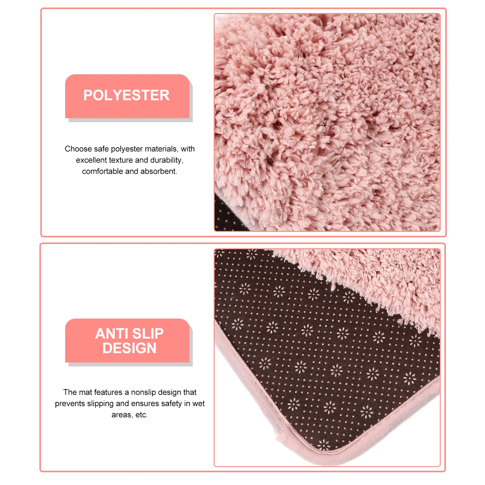 

80X50CM Non Bathroom Floor Mat Soft Bath Rug Shower Washable Bath Tub Mats Absorbent Home Bathtub Mats