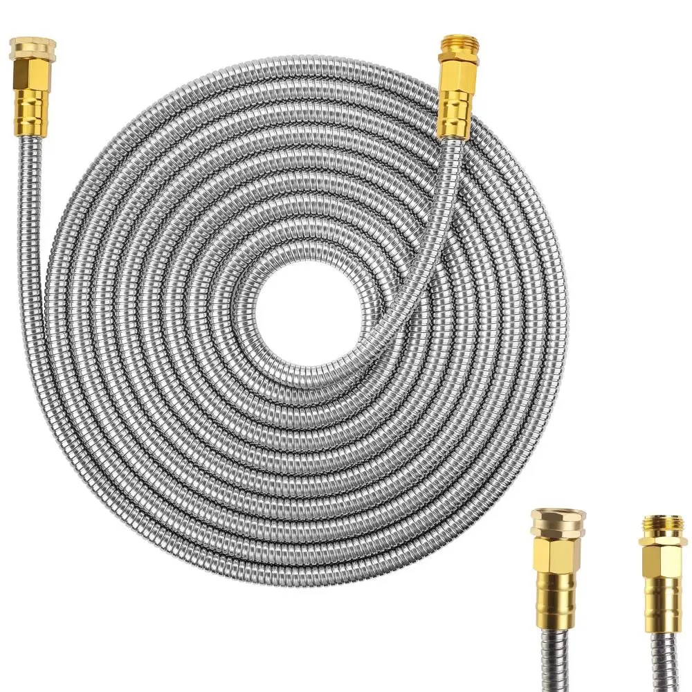 

Душевой шланг из нержавеющей стали. Взрывозащищенный усиленный ручной шланг для насадки для душа. Удлинительная трубка высокого давления с защитой от намотки.