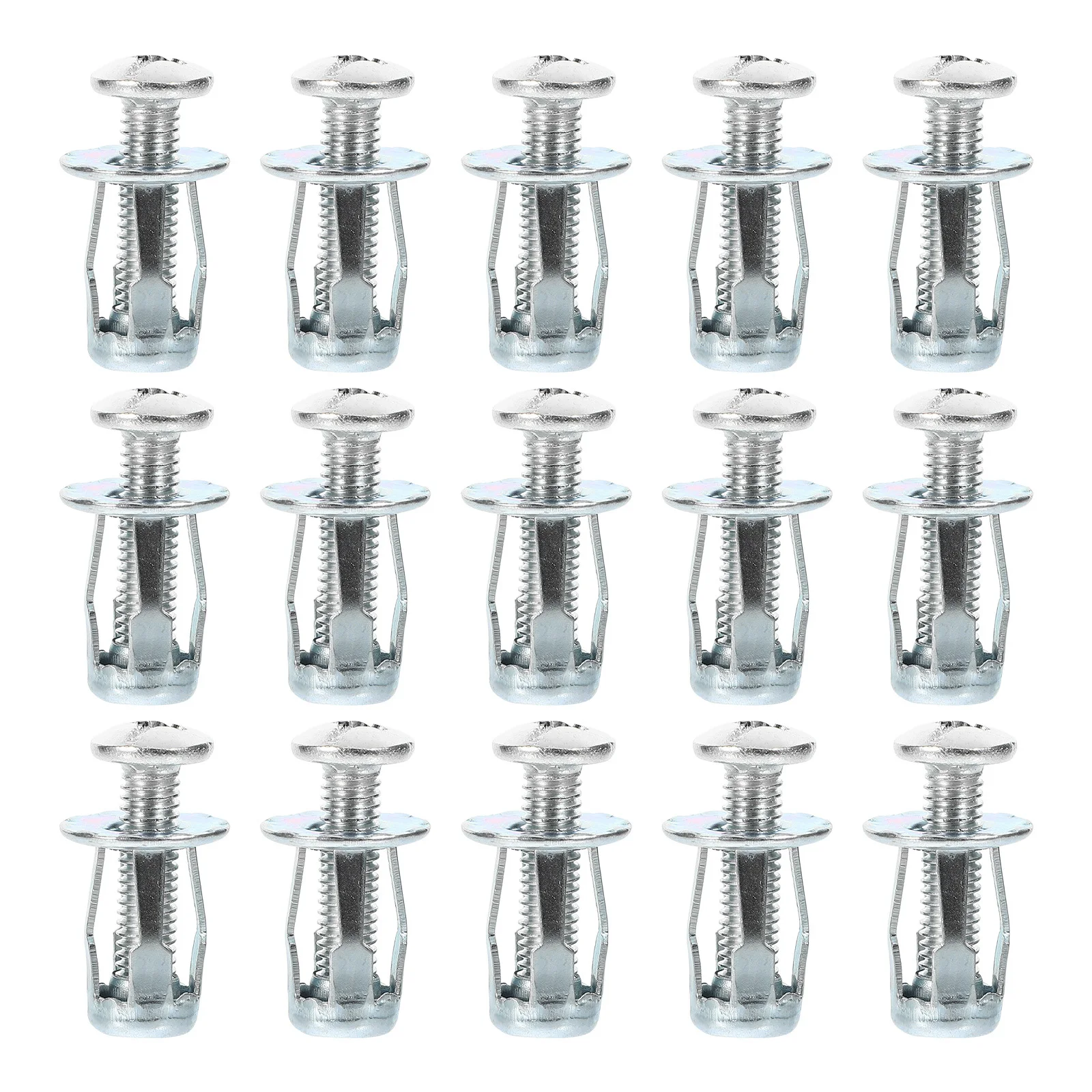

25Sets Petal Nut Insert Galvanized Carbon Steel Expansion Nut for Hollow Wall Threaded Insert Fixings Durable Reliable