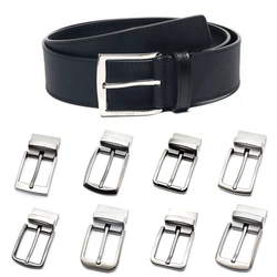 35mm Classic Automatic Buckle Belt Strap Reversible Clip Men Metal Single Pin Belt Buckle DIY Leather Craft Jeans Accessories