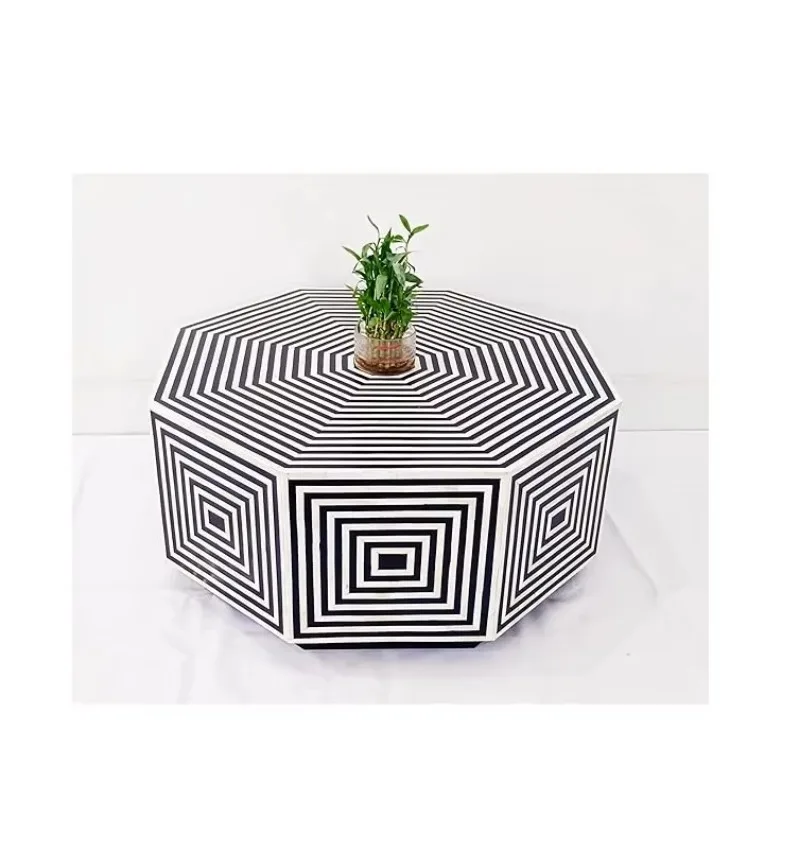 Family Hotel Coffee Table Coffee Table Family Living Room Furniture Bone Mosaic Coffee Table Wholesale Supplier