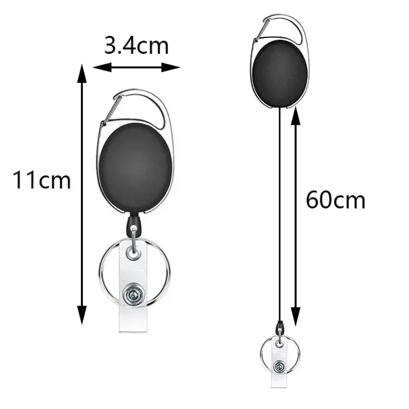 1 Satz Arbeits erlaubnis Fall Clip Abzeichen halter Rolle Set einfach ziehen ID-Tag Clip einziehbare Krankens ch wester Ausstellung Pass Arbeits karten halter