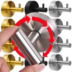 Stainless Steel Super Strong Suction Cup Hook Rust-proof Waterproof for Kitchen Bathroom Clothes Hat Bag Hook No Need To Punch