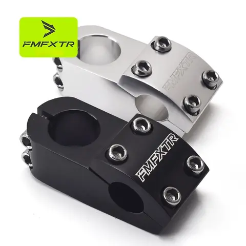 FMFXTR Attacco manubrio per bicicletta BMX in lega forgiata da 22,2 mm a 0 gradi - Compatibile con bici a scatto fisso e parti del manubrio BMX