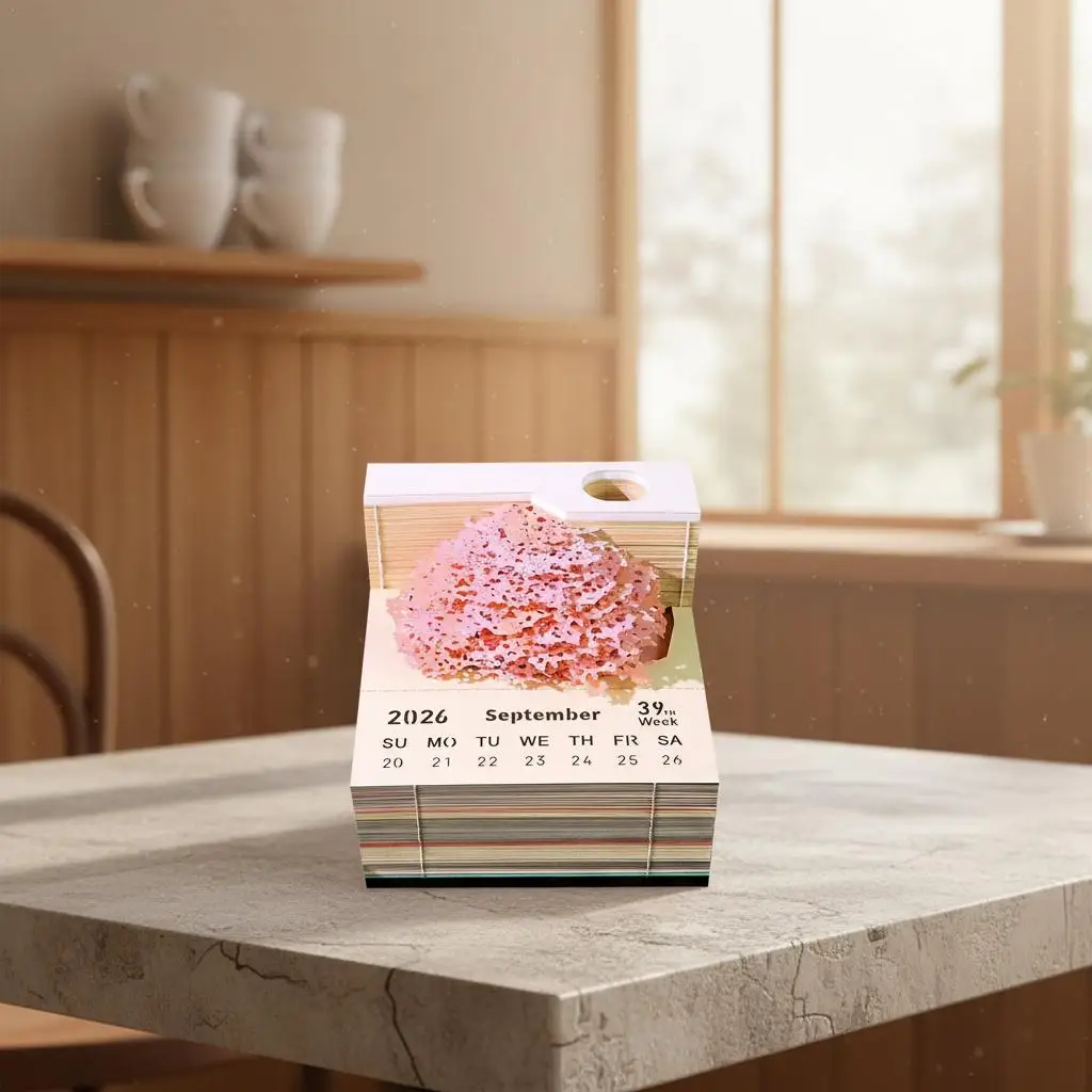 Omoshiroi Block 3D Memo Pads Note Love Castle Paper Crafts Custom Memo Pad Sticky Note Office Accessories Decorate Paper Notepad