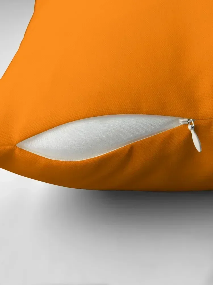 PLAIN BRIGHT NEON FLUORESCENT ORANGE - OVER 60 ORANGES IN THE OZCUSHIONS RANGE Throw Pillow Elastic Cover For Sofa pillow