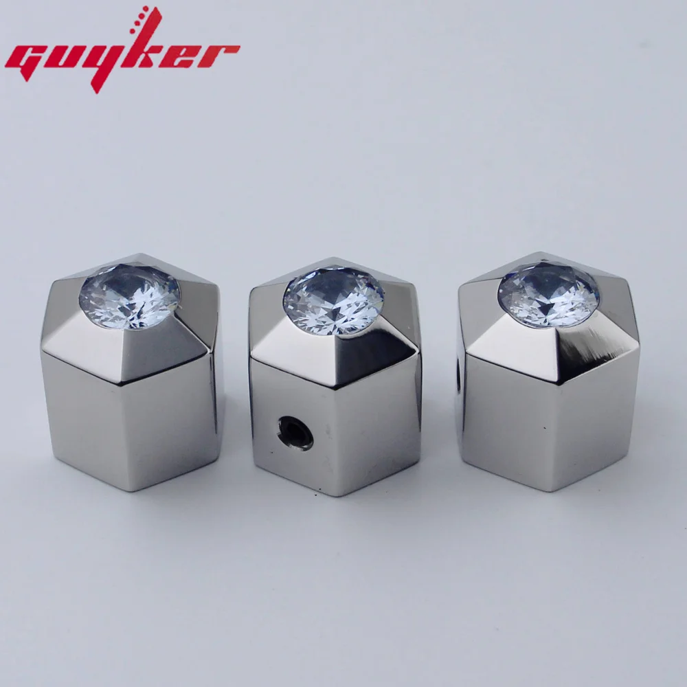 Guyker Potentiometer Control Knobs High Grade Stainless Steel Material For Electric Guitar or Bass